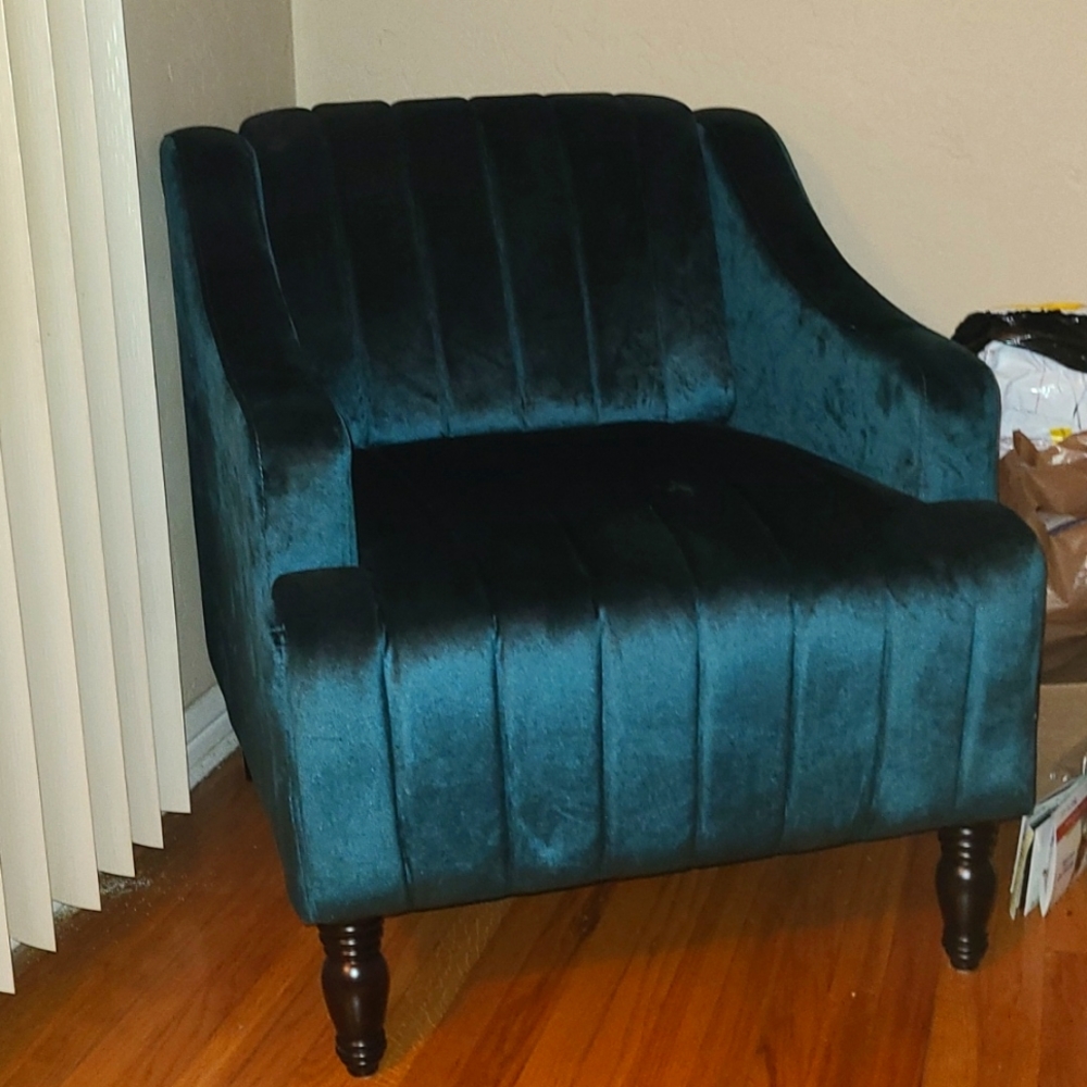 Velvet Glam club chair (green)